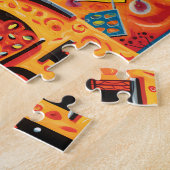 Flaming Hot Pizza Legpuzzel (Zijkant)