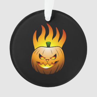 Flaming Jack O'lantern Halloween Pumpkin