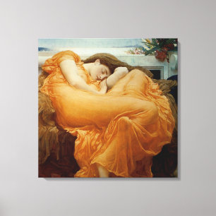 Flaming June Canvas Afdruk