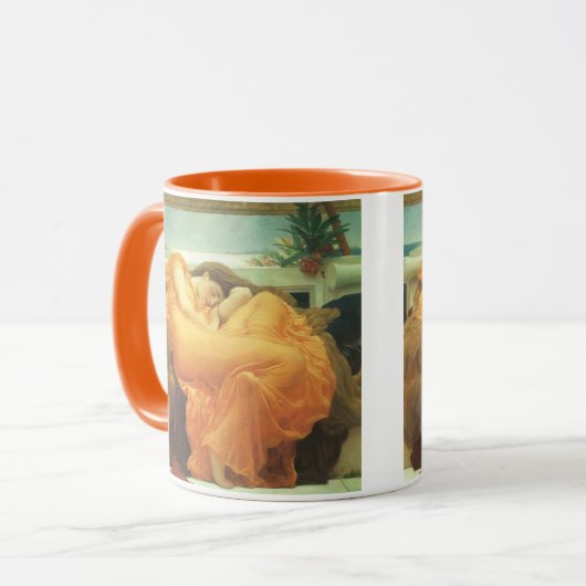 Flaming June door Lord Frederic Leighton Mok (Voorkant links)