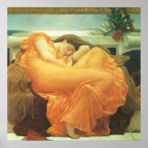 Flaming June door Lord Frederic Leighton Poster