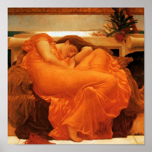 Flaming June Frederic Leighton Fine Art Poster (Voorkant)