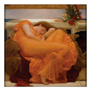Flaming June Frederic Leighton Glossy Perfect Poster