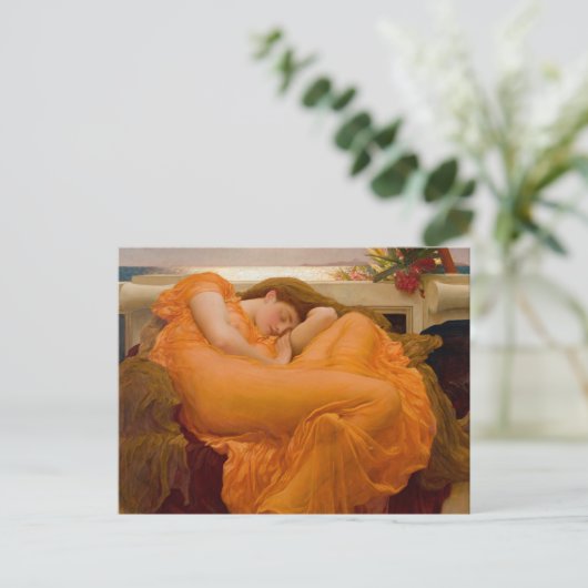 Flaming June - Frederic Lord Leighton Briefkaart (Staand voorkant)