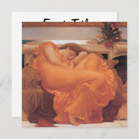 Flaming June Kaart (Voorkant / Achterkant)