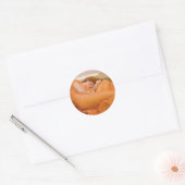 Flaming June  Ronde Sticker (Envelop)