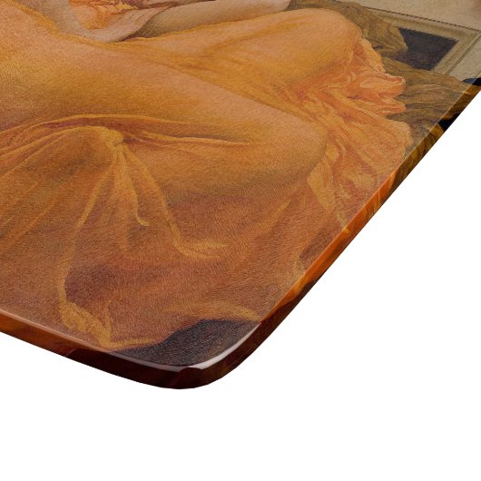 Flaming June van Sir Frederic Leighton Snijplank (Hoek)