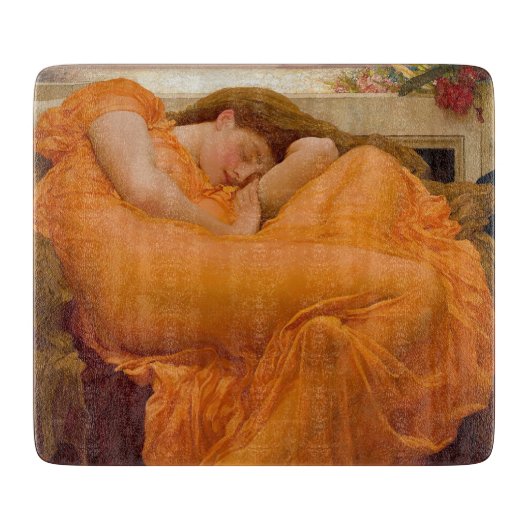 Flaming June van Sir Frederic Leighton  Snijplank (Voorkant)