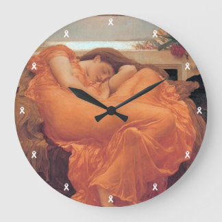 Flaming June Wall Clock Grote Klok