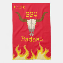 Flaming Koe Skull BBQ Badass