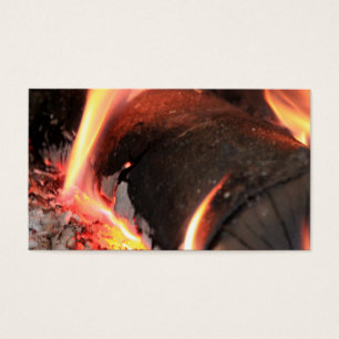 Flaming Log Visitekaartje