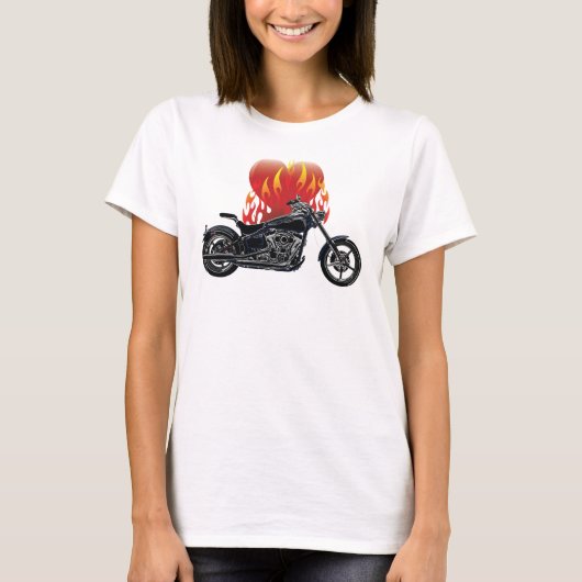 Flaming Love Biker Shirt (Voorkant)