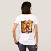 "Flaming Majesty - T-shirt du lion" (Dos entier)