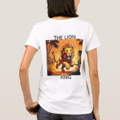 "Flaming Majesty - T-shirt du lion" (Dos)
