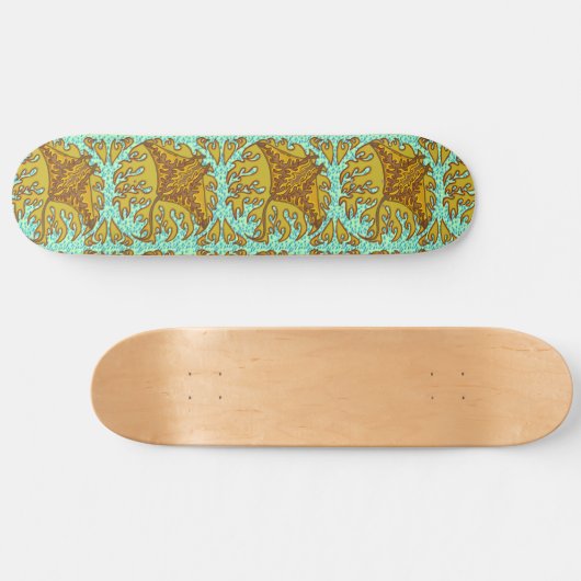 Flaming Manta Ray Skateboard (Horizontaal)