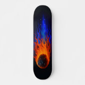 Flaming Meteor Skateboard (Voorkant)