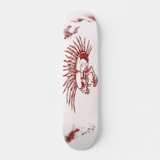 Flaming Mohawk Skateboard (Voorkant)