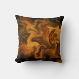 flaming orange and black kussen