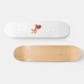 Flaming paard - Kies achtergrondkleur Skateboard (Horizontaal)