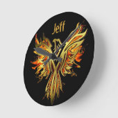 Flaming Phoenix persoonlijk Ronde Klok (Hoek)