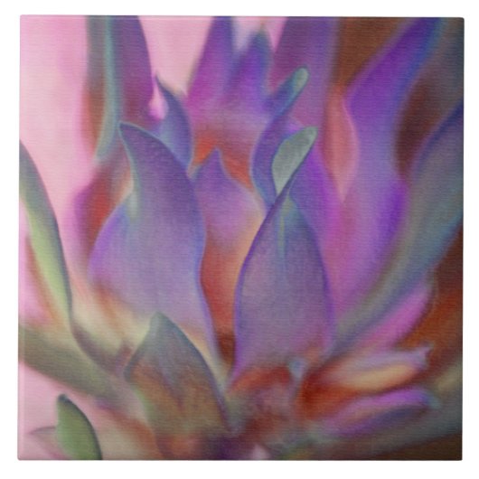 Flaming Protea Tegeltje (Voorkant)