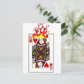 Flaming Queen Briefkaart (Staand voorkant)