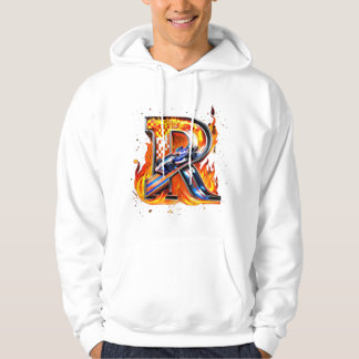 "Flaming 'R' Biker Sweat - shirt à capuche