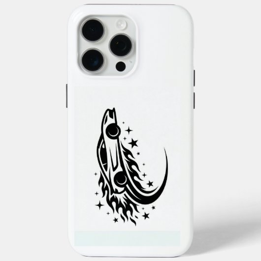 Flaming Racer Silhouette Case-Mate iPhone Case (Achterkant)