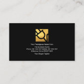 Flaming Red Electrical Lightning Wave Electricia Visitekaartje (Achterkant)