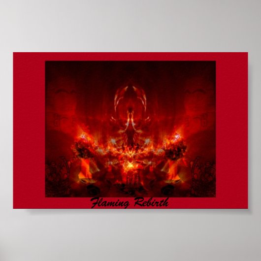 Flaming Regeboorte Poster (Voorkant)