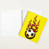 Flaming Soccer Ball Hot Fire Sports (Devant avec enveloppe)