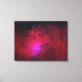 Flaming Star Nebula IC405 Canvas Afdruk (Voorkant)