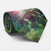 Flaming Star Runner NASA ruimtemelkwegfoto Stropdas (Opgerold)