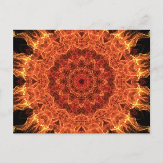 Flaming Sun Briefkaart (Voorkant)