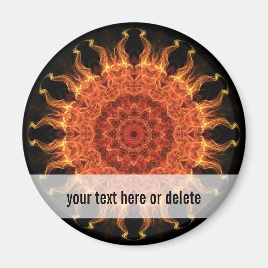Flaming Sun Magneet (Voorkant)