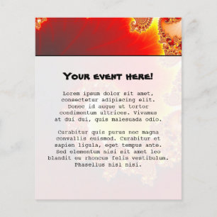 Flaming Tentacle - Fractal Art Flyer