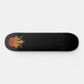 Flaming Volleyball Skateboard (Horizontaal)