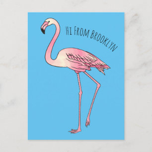 Flamingantia cartoon illustratie briefkaart