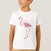 Flamingantia cartoon illustratie t-shirt (Voorkant)