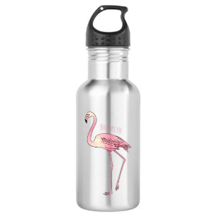 Flamingantia cartoon illustratie waterfles