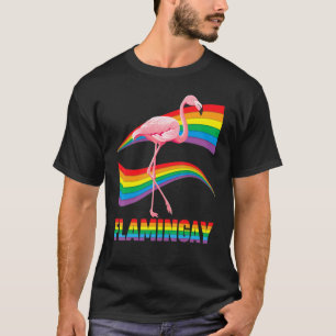 Flamingay Gay Flamingo Lgbt Pride Lesbian Proud T-shirt