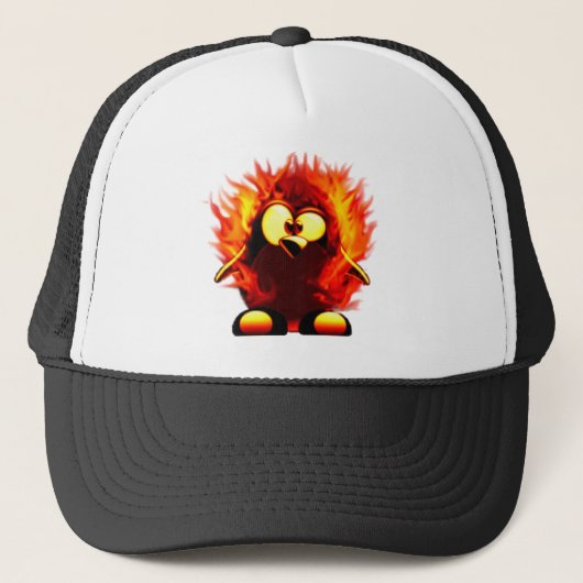 Flamingbuis (Penguin Torch) Trucker Pet (Voorkant)
