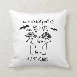 Flaminghoul Skeleton Flamingo Halloween Kussen