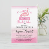 Flamingle avec moi Fête des mariées Invitation Fla (Debout devant)