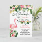 Flamingle - Bachelorette Invitation (Debout devant)