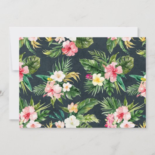 Flamingle Bachelorette Week-end Invitation Itinéra (Dos)