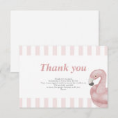 Flamingle Carte de remerciements (Devant / Derrière)