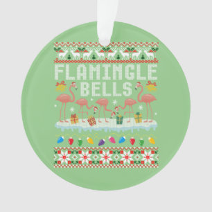 Flamingle Cloches Flamant rose rose Noël Vilain No