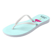 Flamingle Flamingo Bachelorette Party Teenslippers (Schuin)