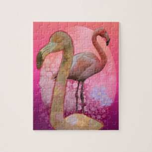 Flamingle Floral Flamingo Legpuzzel